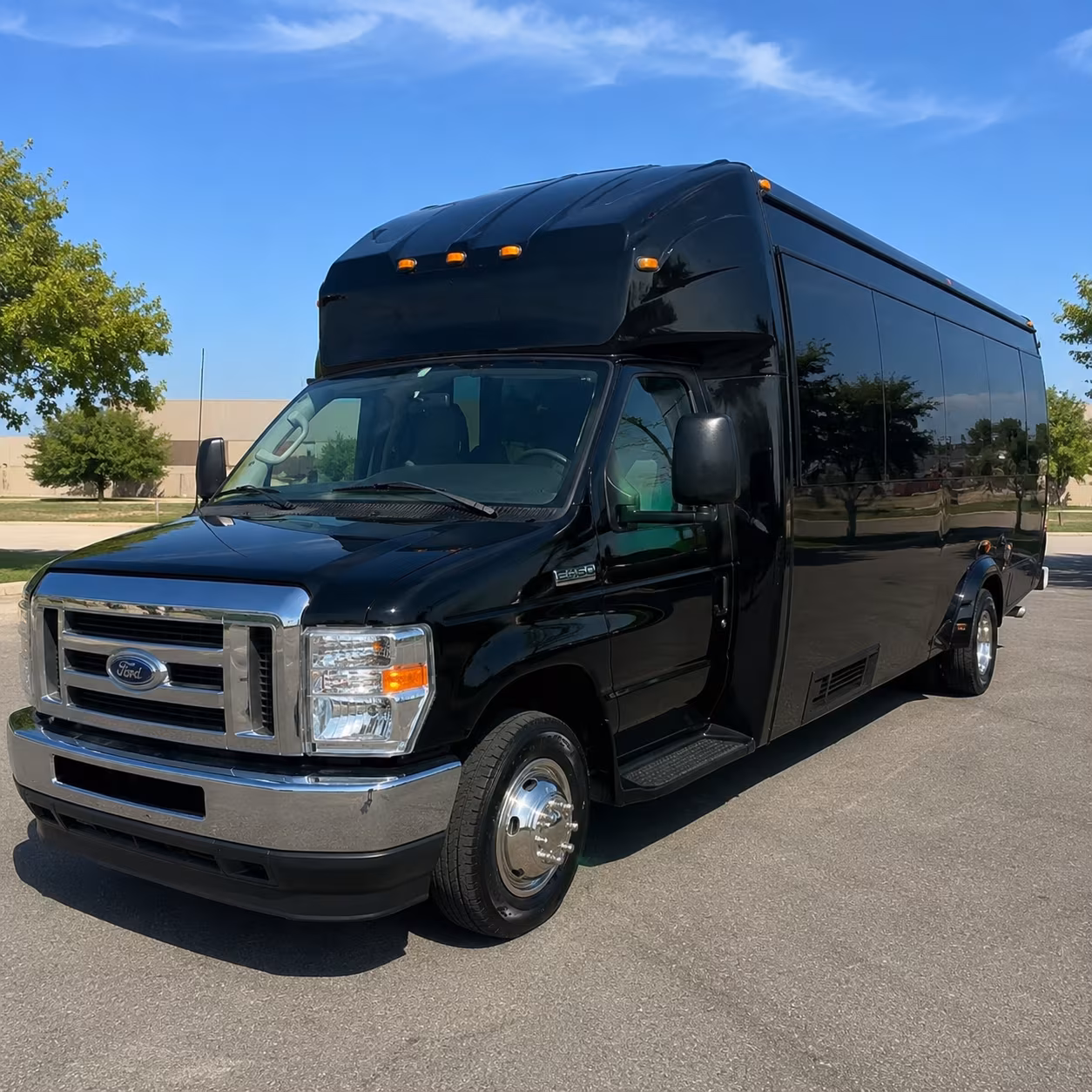 the bridal party deserves a party bus ride to the ceremony