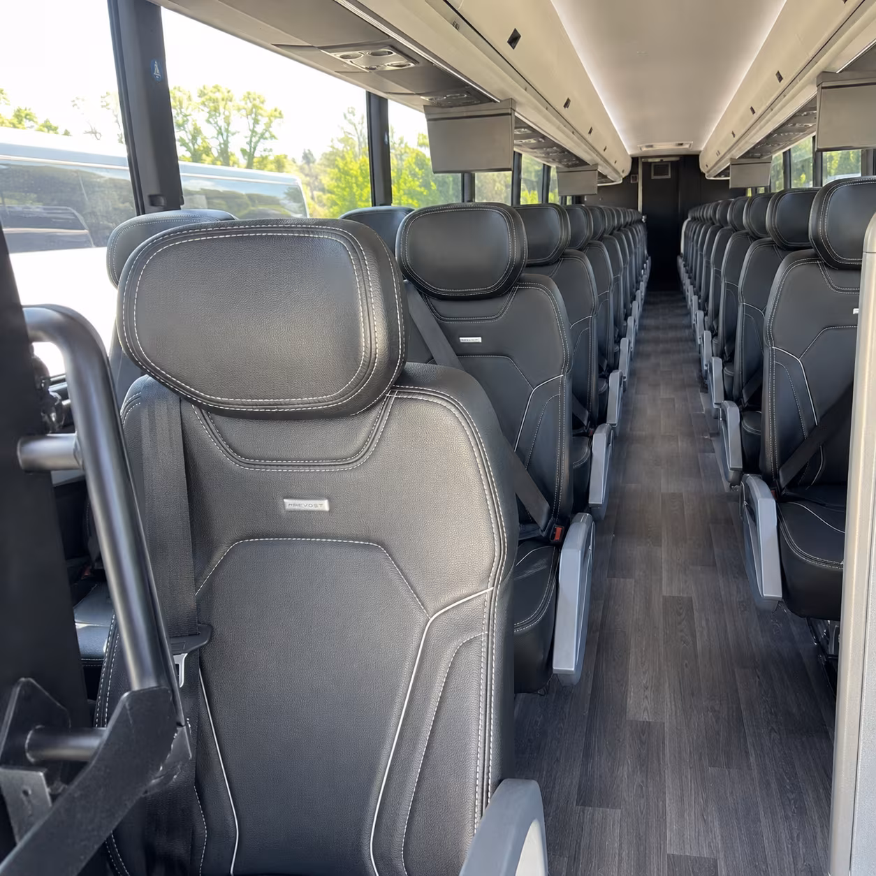 thornton charter bus interior